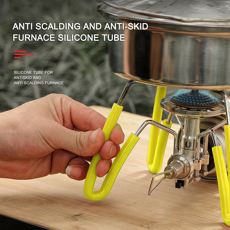 4pcs Outdoor Stove Furnace Hose Tube Sleeve Cover Camping BBQ Cooking Equipment