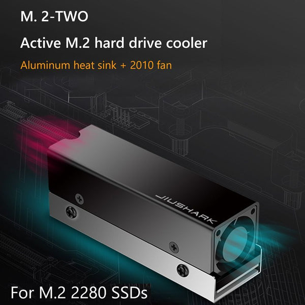 Drive Thermal Pad Drives Radiator M.2 2280 Heat Sink Cooling Fan SSD Heatsink