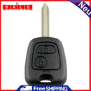 2 Buttons Remote Car Key Fob Case Blank Key Shell for Citroen Saxo Berlingo