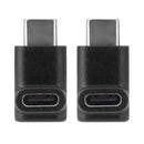 2pcs 90 Degree Right Angle USB 3.1 Type C Male to Female Adapter USB-C Converter
