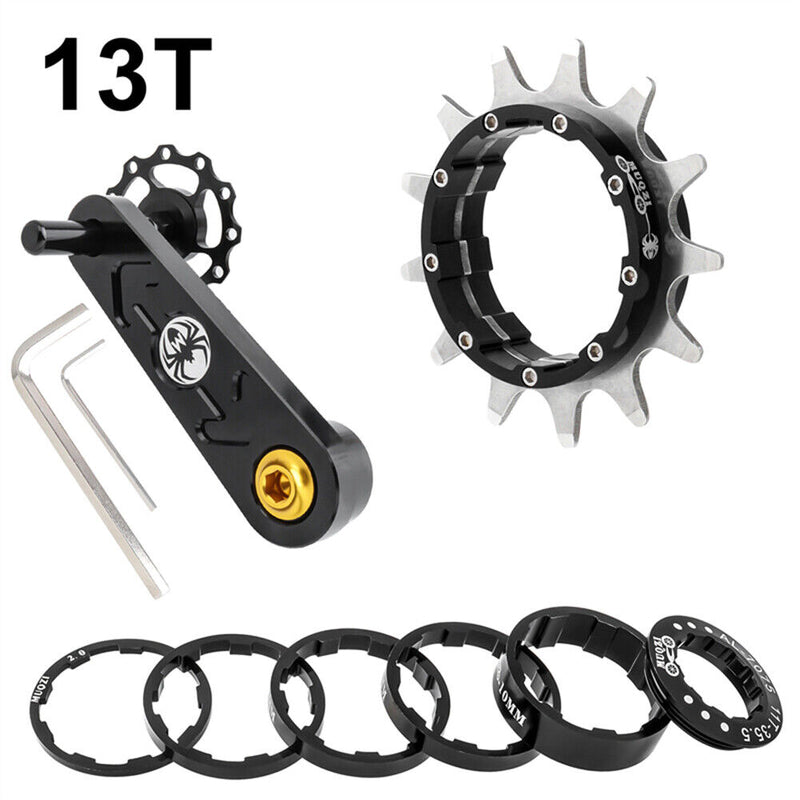 MUQZI Single Speed MTB Bicycle Cassette Freewheel Chain Tensioner Kit (13T)