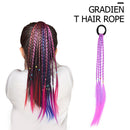 Girls Elastic Wig Hair Tie Ponytail Braider Children Twist Rope Hair Accessor
