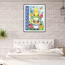 5D Diamond Painting DIY Cartoon Gnome Full Round Drill Mosaic Home Decoration