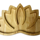 Crystal Display Holder Tray Lotus Shaped Jewelry Plate Healing Stones Organizers