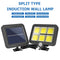 2pcs COB 120LED Solar Motion Sensor Wall Light Outdoor Waterproof Yard Lamp