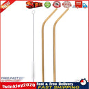 3pcs Reusable Drinking Straws Cleaner Brush Set Stainless Steel Straws(B) Newly