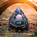 Orgonite Pyramid Healing Crystals Reiki Chakra Meditation Stones (Leo)