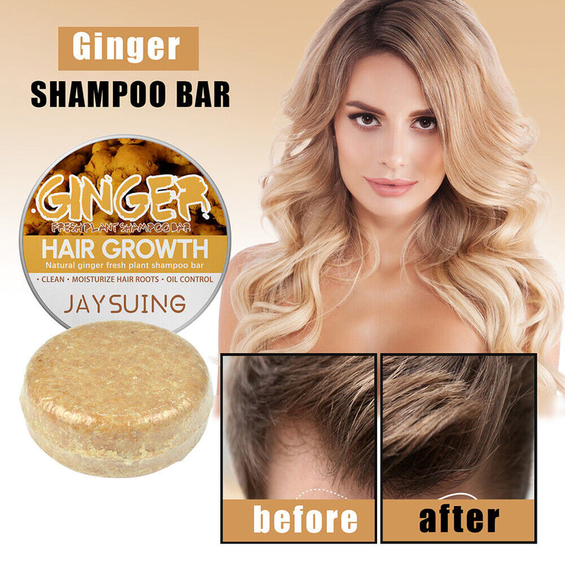60g Black Hair Shampoo Handmade Hair Shampoo Ginger Shampoo Hair Loss