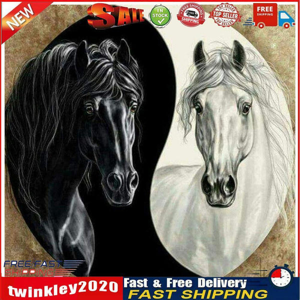 5D DIY Diamond Painting Full Drill Horse Embroidery Cross Stitch Home Art Newly