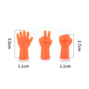 6pcs Cute Knitting Point Cap Needle Tip Protector Anti-shedding (Orange)
