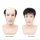 Short Synthetic Men Wigs Toupee Hairpieces Hair Replacement (Brush Cut) Newly