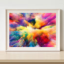 DIY Paint By Number Kit Colorful Clouds Abstract No Frame Home Decoration