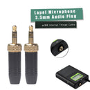 3.5mm Plug with M6 Internal Thread Necklace Clip Microphone Lead Cable for Sony
