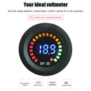 DC 5-36V LED Digital Color Display Voltmeter Car Motorcycle Volt Panel Mete