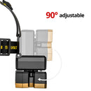 5xLED Beads Headlight for Night Fishing Hiking Camping Rechargeable USB Portable