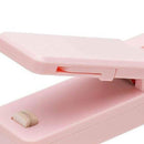 Mini Heat Bag Vacuum Heat Sealer for Plastic Bag Storage Food Snack (Pink)