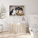 3 Beaches Handmade Full Embroidery Cute Kittens Stamped Cross Stitch Home Decor