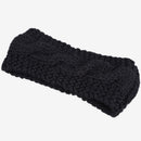 Women Crochet Turban Headband Ear Warmer Hair Band Knit Knitted Black