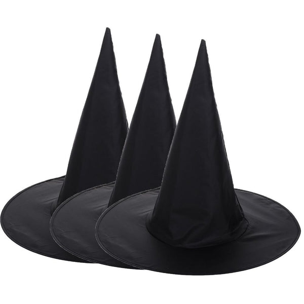Dress Party Props Decor Wizard Cap Halloween Witch Hat Black Costume Headwear