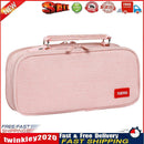 Large Capacity Pencil Case Spacious Canvas Stationery Storage Bag (Pink) Newly