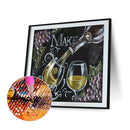 Champagne Stemware Diamond Painting Rhinestone Full Round Drill for Decorat