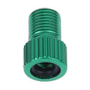 4pcs Presta to Shrader Bicycle Road Bike Valve Adapters Converters (Green)