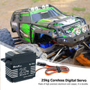 25kg Digital Servo Kits with 25T Adjustable Servo Arm for RC Crawler Car Robot