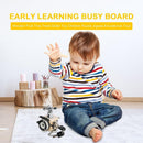 Busy Activity Cube Wooden Toddler Toys for Learning Life Skills (Fishing)