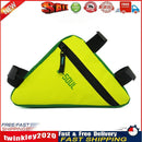 Triangle Cycling Front Tube Frame Pouch Bag Holder Saddle(Yellow+Green) Newly