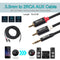 3pcs 3.5mm Jack Male to 2 RCA Aux Cable Cotton Braid for Home Theate (10 m)