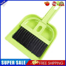 10pcs Mini Desktop Plastic Sweep Cleaning Brush Small Broom Dustpan(Green)