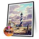 5D DIY Full Round Drill Diamond Paint Lighthouse Mosaic Rhinestone Drawing