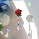Angel Tears Diamond Sunburst Wind Chime Handmade Crystal Light Catching Pen