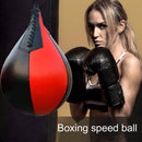 Boxing Speed Ball Training Inflatable Punching Pear-Shaped Bag (Black+Red) Newly