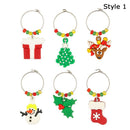 Cup Decoration Rings Table Decor Christmas Cup Ring Wine Glass Pendants