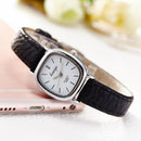 5pcs Luxury Watch Women Quartz Casual Thin Leather Strap Square Watch (4