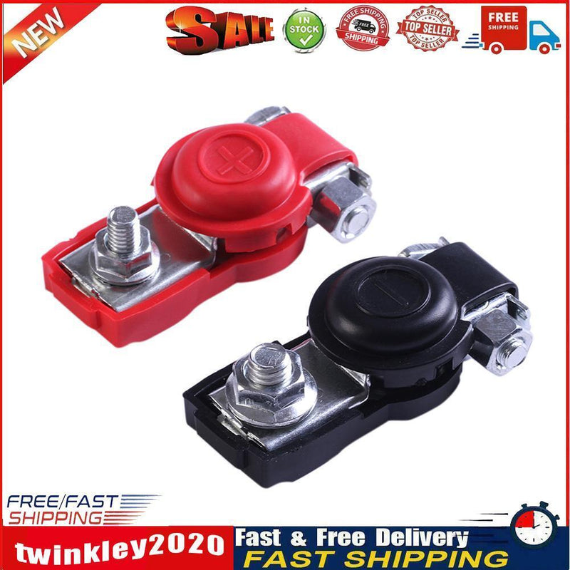 2pcs Battery Terminal Connector Cover Auto Car Clamps Insulating Protector Newly