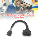 20 Pin Male to 9 Pin Female Wire Converter 15cm USB 3.0 to USB 2.0 Adapter Cable