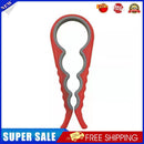 4 in 1 Lid Jar Opener Nonslip Can Bottle Opener Kitchen Tool (Red Gray)