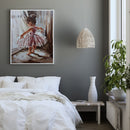 Dancing Girl Oil Paint By Numbers Hand Painted Frameless Painting Home Ornament