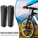 1 Pair Cycling Handlebar Covers PU Leather MTB Bike Handle Grips (Black) Newly