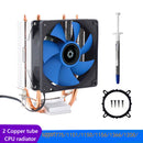 X200 CPU Cooler Radiator 2 Heatpipe 3Pin Cooling Fan for Intel 1155 (1 Fan)