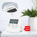 Magnetic Digital Timer Stopwatch Cooking Countdown Timer Clock (White)