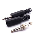 10Pcs 3.5mm Plastic Headphone Connector Stereo Audio Male Plug Adaptor
