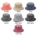 Casual Foldable Women Men Denim Washed Sun Hat Bucket Hat Fisherman Cap