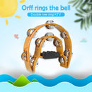 Double Row Hand Bell for Party Orff Tambourine Percussion Musical Instruments