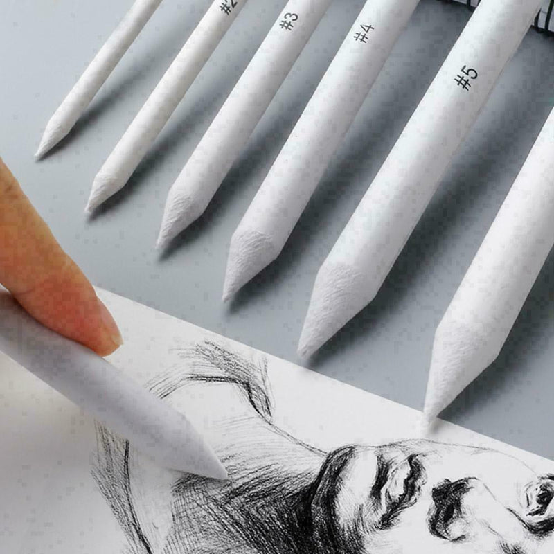 8Pcs Durable Paper Stump Tortillon Sketch Pens Art Drawing Z9M3 O5M6 R6S5