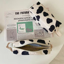 School Cow Print Pencil Case Bag Stationery Bag Storage Pouch School Supplies