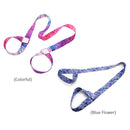 Yoga Mat Strap Belt Adjustable Shoulder Fitness Carrying Bel (Blue Flower)