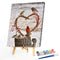 DIY Hand Painted Paint By Numbers Oil Canvas Pictures Love Birds Kit Room Decor